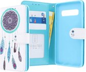 Samsung Galaxy S10+ Bookcase hoesje - CaseBoutique - Dreamcatcher Wit - Kunstleer