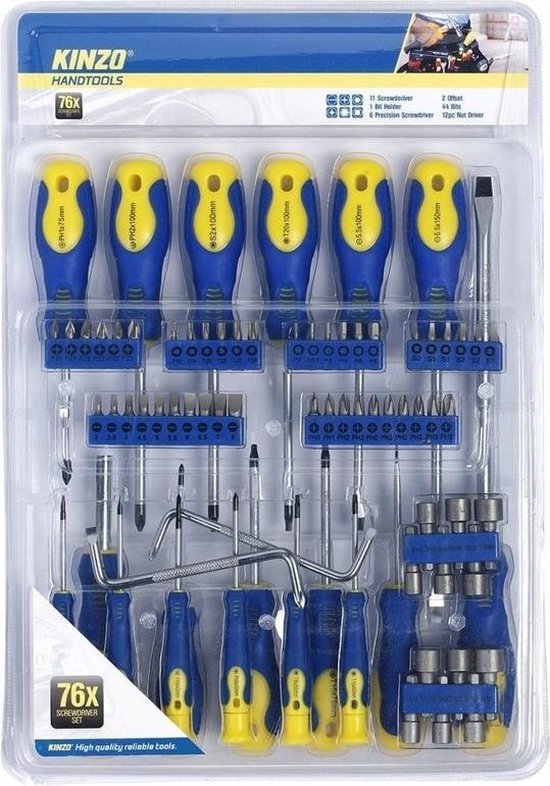Schroevendraaier set 76 delig
