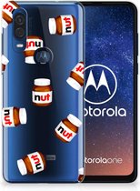 Motorola One Vision Siliconen Case Nut Jar