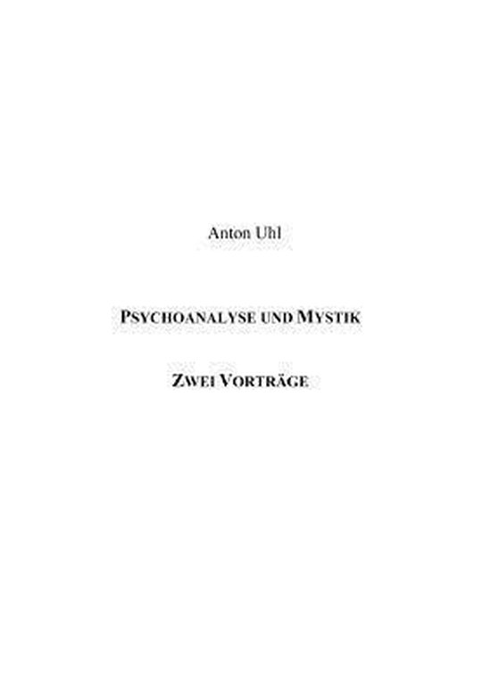 Psychoanalyse und Mystik - cover