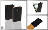 LELYCASE Flip Case Lederen Hoesje LG Optimus L3 Zwart