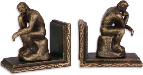 morfine baseren ondersteboven Gietijzeren boekensteunen "de denker" van Rodin - gietijzer | bol.com
