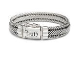 SILK Jewellery - Zilveren Armband - Weave - 733.19 - Maat 19