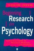 Beginning Research in Psychology