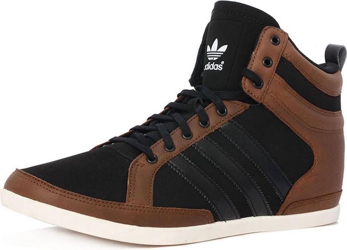 Adidas - Heren - Hoge sneakers - Maat 43 1/3 - Zwart / Bruin | bol.com