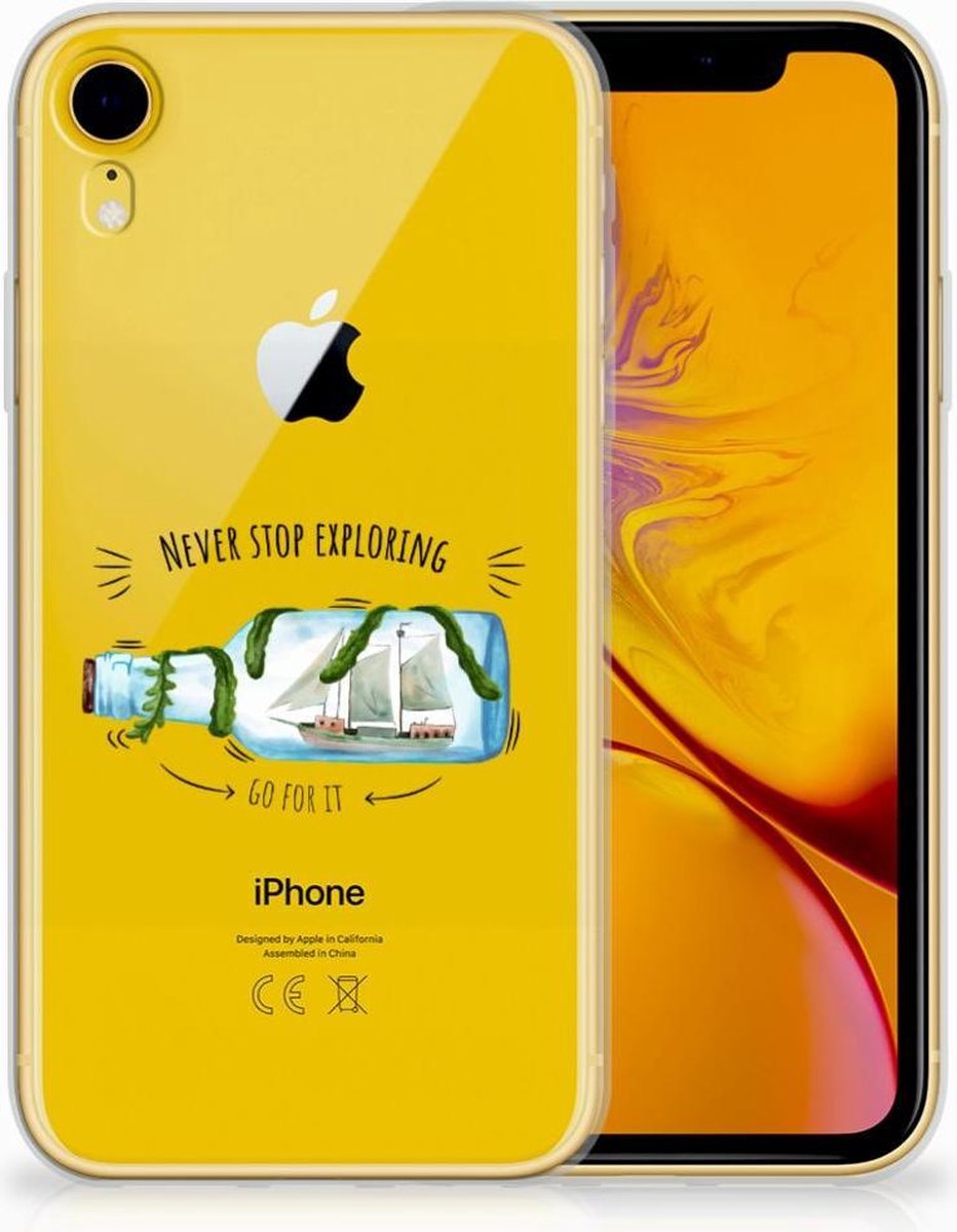 Apple iPhone Xr Telefoonhoesje met Naam Boho Bottle