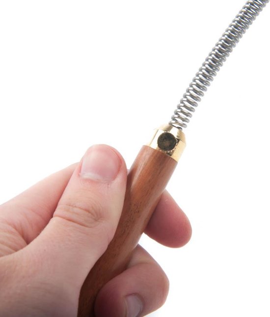 Biotensor Verenstalen Spriet Biotensor Con Manico In Cristallo Di Roccia - Dispositivo Bioenergetico Con Fiore Della Vita, Lunghezza 32 Cm Pendolo Energetico