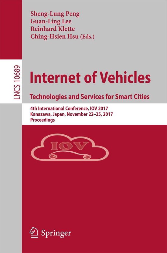 Springer Nature Proceedings Computer Science - Internet of V ... - cover