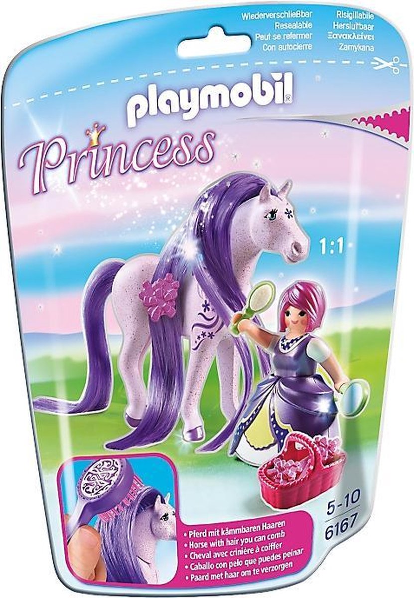 PLAYMOBIL Prinses Viola met paard om te verzorgen - 6167