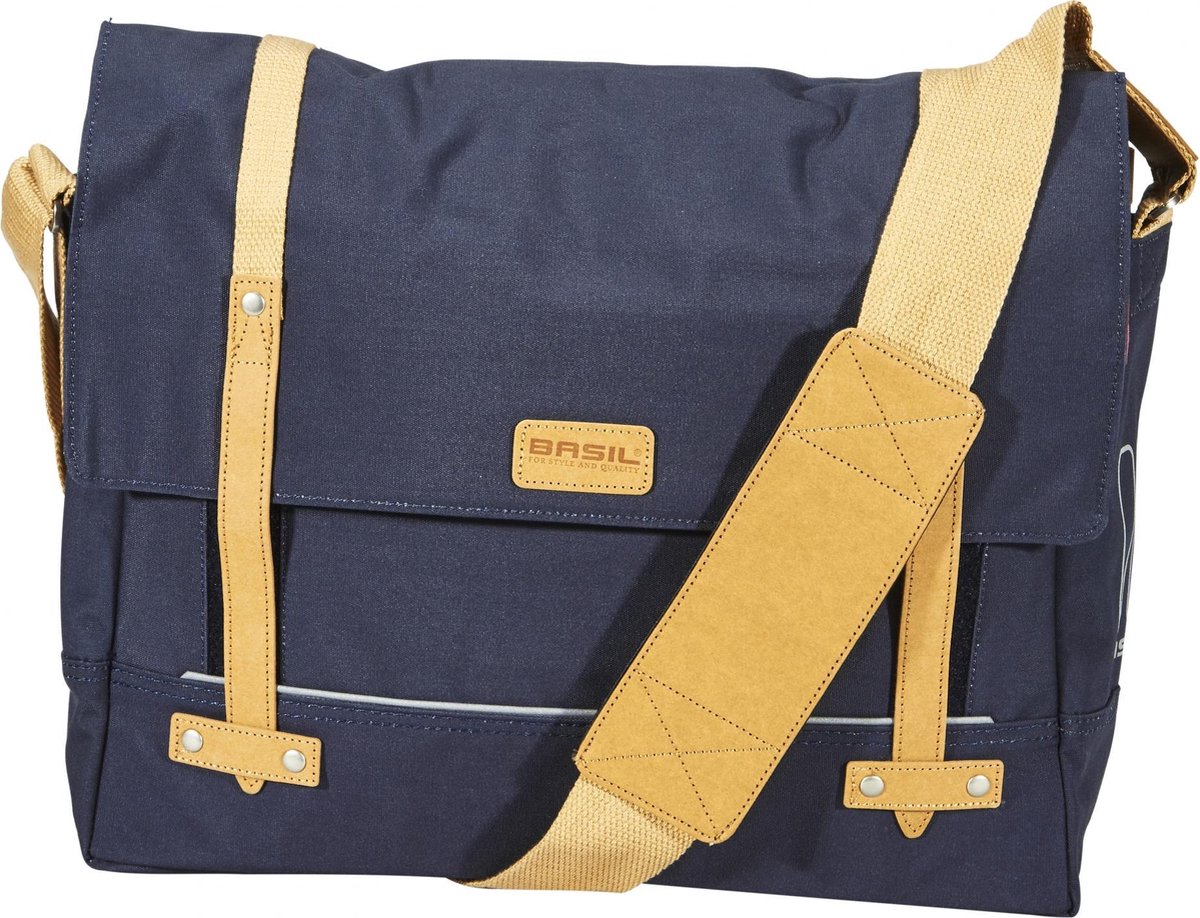 Basil Portland Enkele Fietstas 20 l Blauw