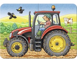 Ravensburger Op het werk- My First puzzels -2+4+6+8 stukjes - kinderpuzzel