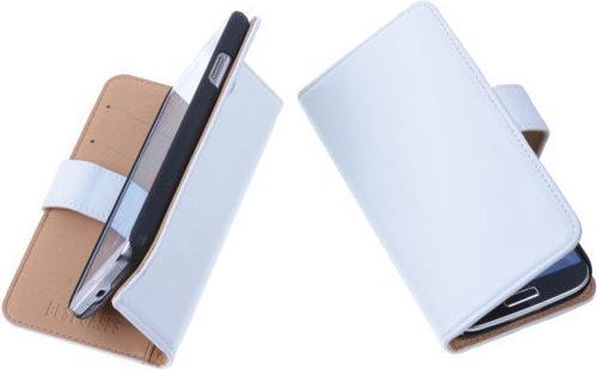 PU Leder Wit Hoesje Nokia Lumia 630 Book/Wallet Case/Cover