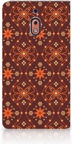 Nokia 2.1 2018 Uniek Standcase Hoesje Batik Brown