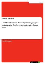 Die Öffentlichkeit der Bürgerbewegung als Infrastruktur der Demonstranten des Herbst 1989