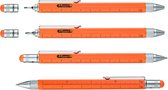 Troika Construction Pen Neon Oranje  inclusief Fisher U4F gasdrukvulling