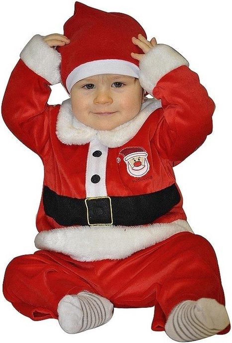 Gedrag Achterhouden Getalenteerd Kerstpakje Baby Kerstman Kostuum 12-24 maanden | bol.com