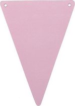 DIY vlaggen roze - Maak je eigen vlaggenlijn