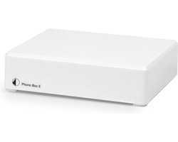 Pro-Ject Phono Box E Voorversterker MM - Compact Design - Nauwkeurige Geluidsweergave - Eenvoudige Plug & Play - Wit