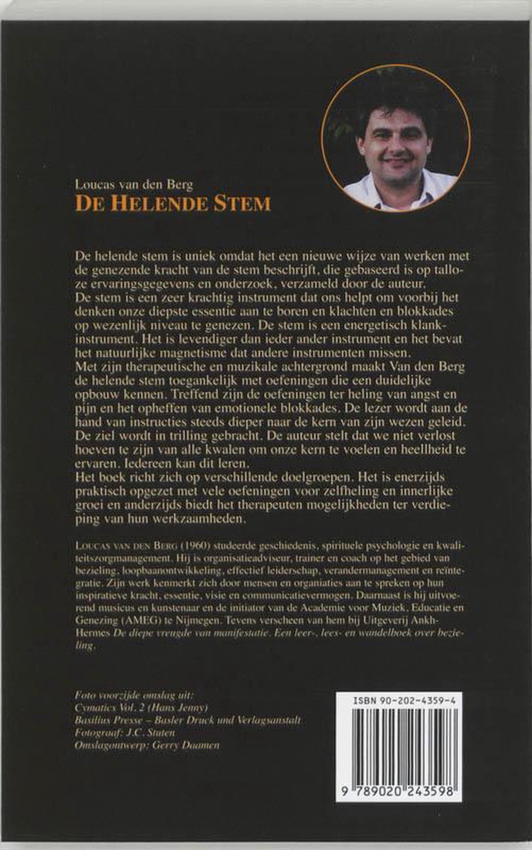 Helende Stem - back cover