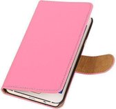 Roze HTC Desire Eye Hoesjes Book/Wallet Case/Cover