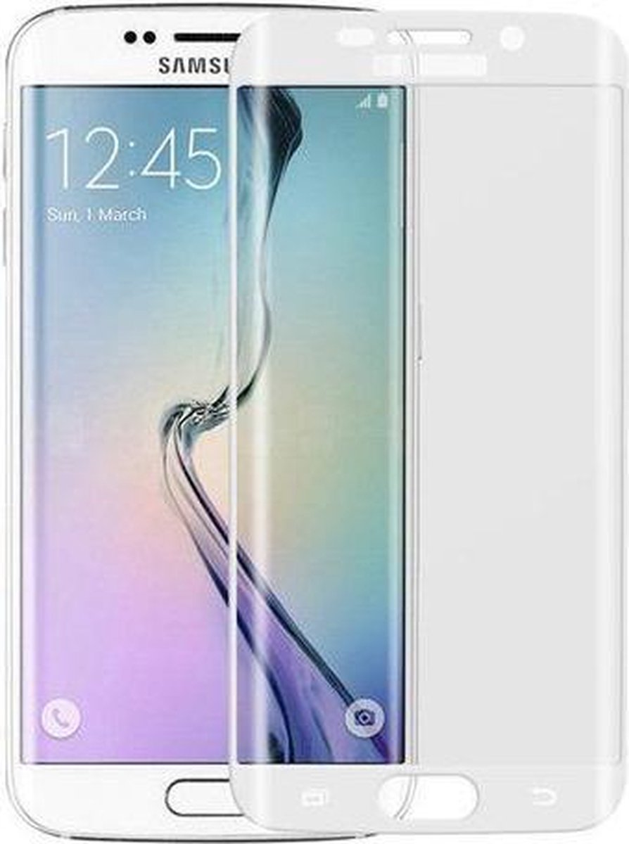 Zonder hoofd vloot pauze Samsung Galaxy S6 Edge Plus Arch edge ultra dun Screenprotector / tempered  glass Wit | bol.com