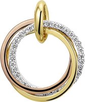 The Jewelry Collection Hanger Diamant 0.12ct H Si - Geelgoud;ros�goud;witgoud