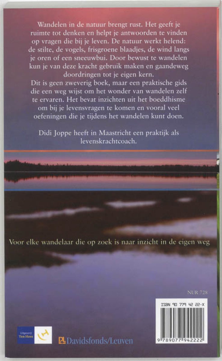 Wonder van wandelen - back cover