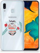 Geschikt voor Samsung Galaxy A30 | A20 Uniek TPU Hoesje Boho Summer