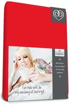 Bed-fashion jersey hoeslaken Rood - 90 x 210 cm - Rood