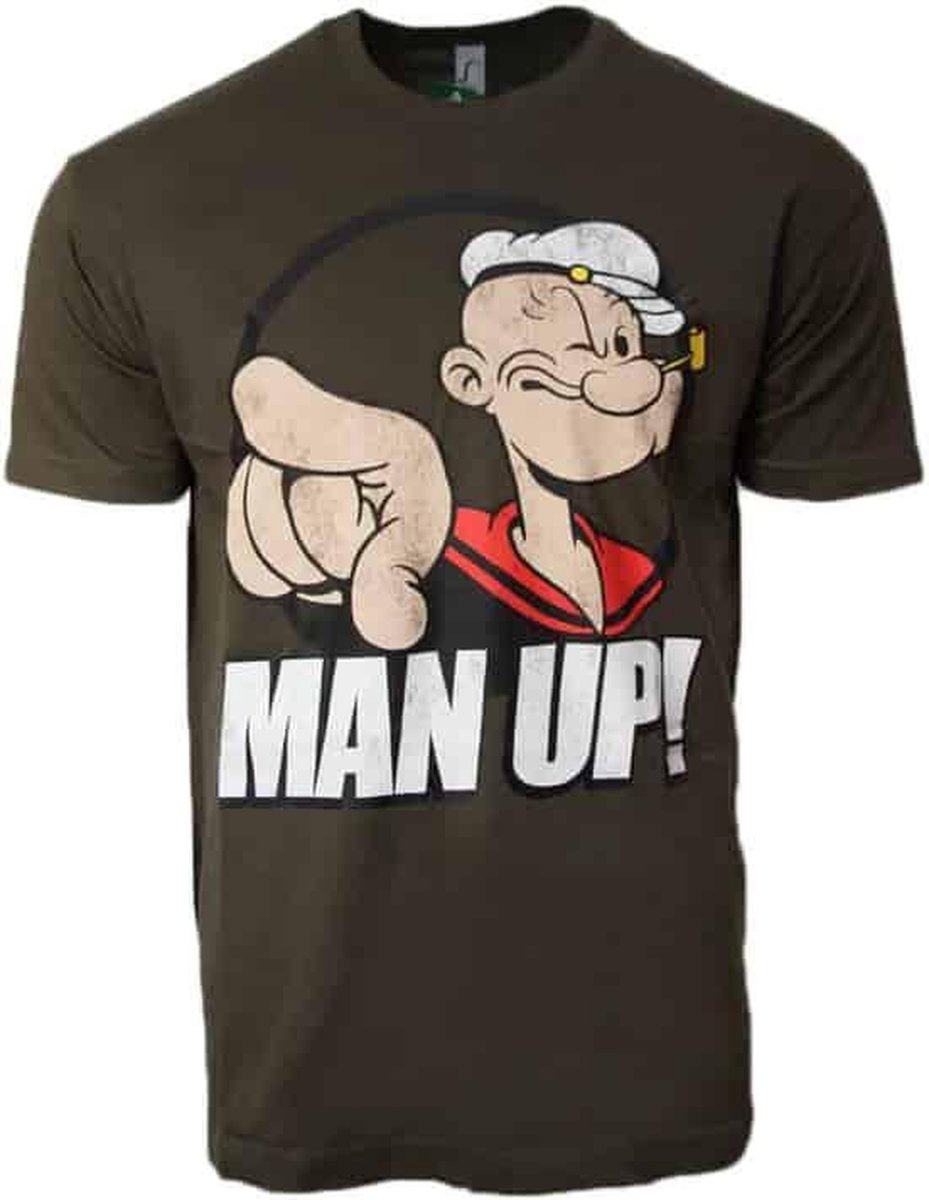 Popeye Man Up! Heren T-shirt 2XL