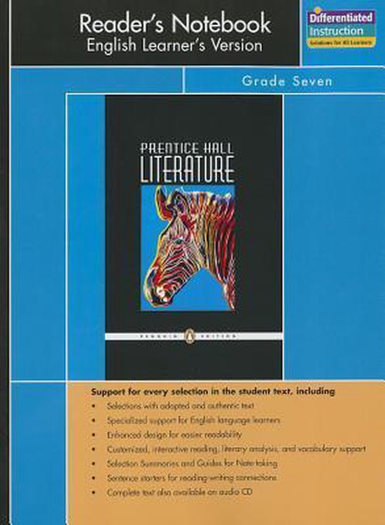 Prentice Hall Literature Penguin Edition Readers Notebook English