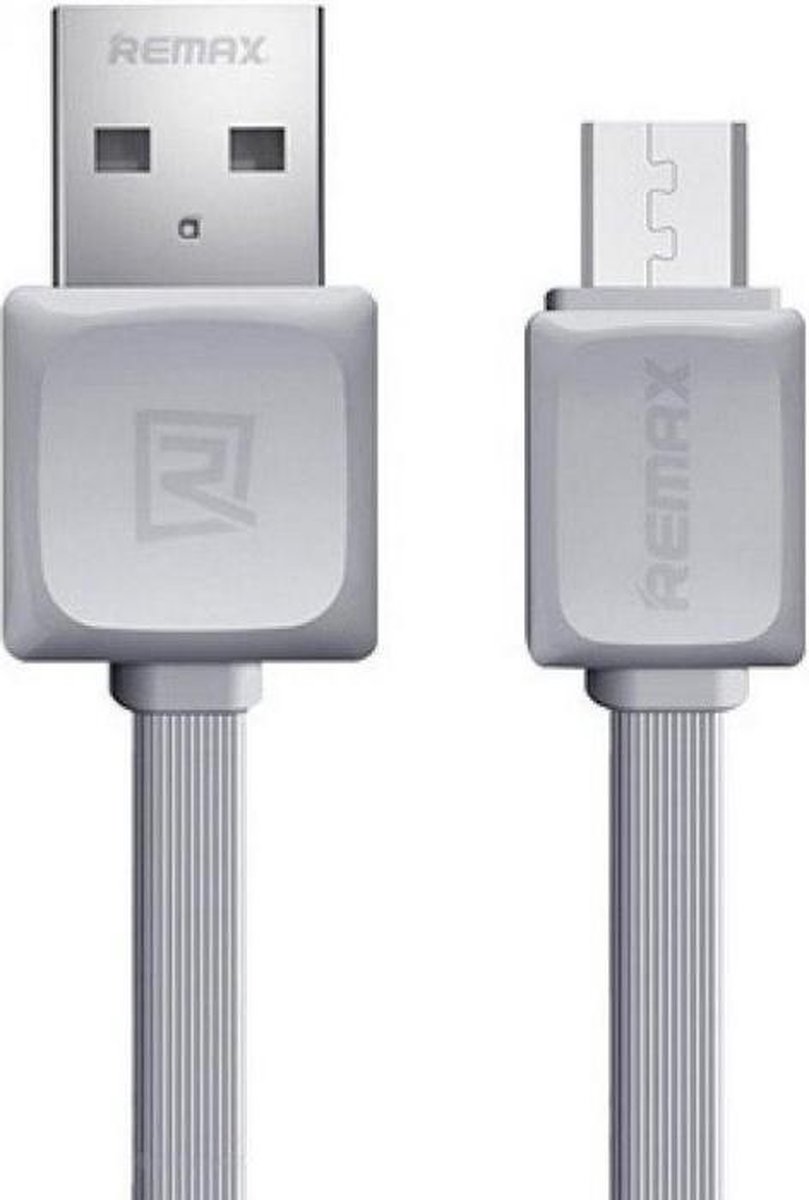Remax FastCharge Standaard USB naar Lightning Kabel - Grijs (1m)
