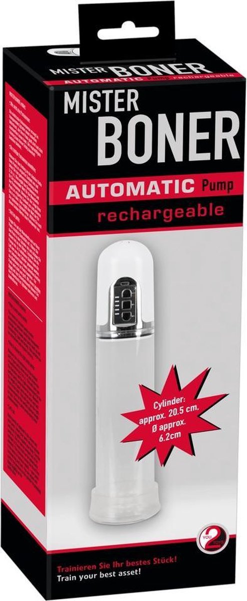 Goedkoopste You2Toys – Automatische Penispomp met Sleeve en accu - Transparant