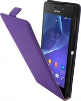 Mobiparts - premium flipcase - Sony Xperia M2 - paars