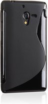 Sony Xperia ZL Silicone Case s-style hoesje Zwart