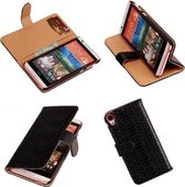 Slang Zwart HTC Desire 820 Book/Wallet Case Hoesje