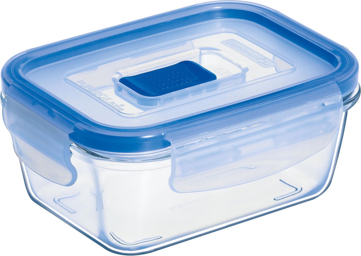 Luminarc Pure Box Active Vershoudbak - Glas - Vierkant - 0,38 l