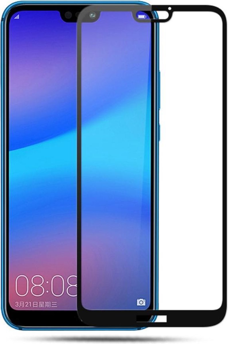 Huawei P20 Lite Full-Cover Tempered Glass - Zwart