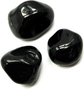 Onyx zwarte trommelstenen 100 gram