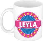 Leyla naam koffie mok / beker 300 ml  - namen mokken