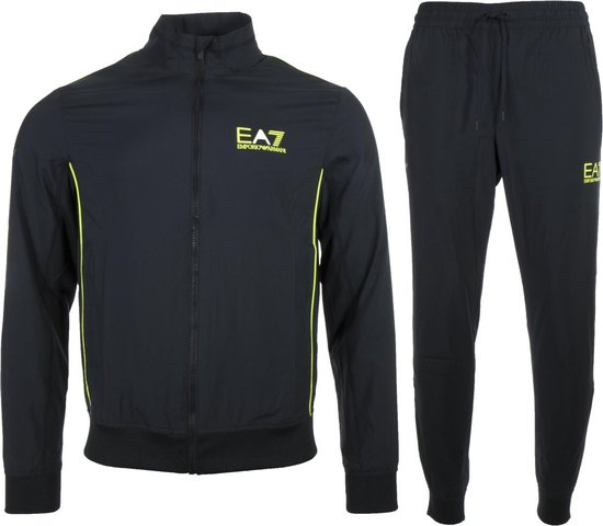 EA7 Tennis Pro T-Suit Top Trainingspak Heren Trainingspak - Maat XS -  Mannen - zwart/geel | bol.com