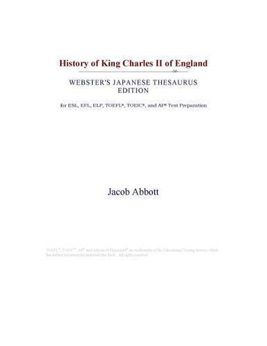 History of King Charles II of England (ster's Japanese Thesaurus