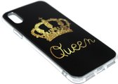 Queen hoesje siliconen Geschikt voor iPhone XS/ X