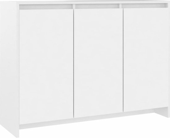 Buffet vidaXL 102 x 33 x 75 cm Bois Blanc - Buffet - Commodes - Meuble de rangement