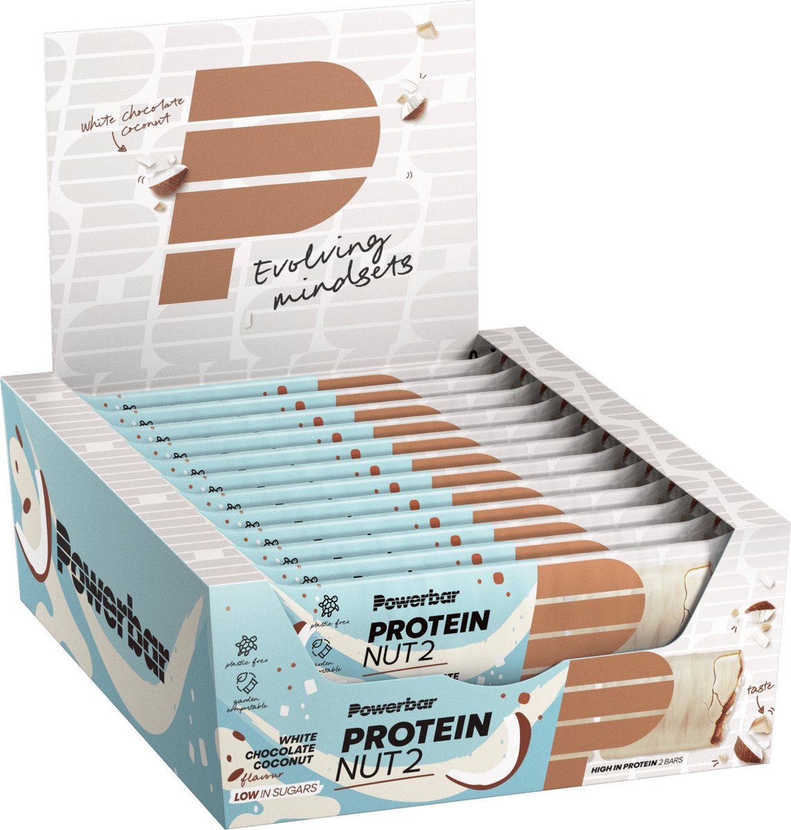 Goedkoopste Protein Nut 2 Bar (12x45g) White Chocolate Coconut