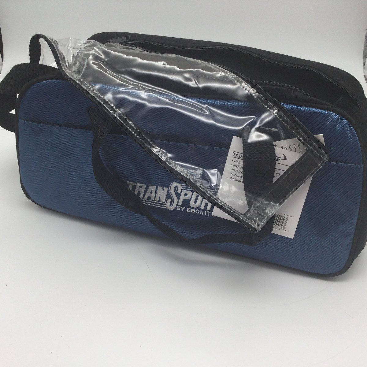 GoHimal Dubbele roller 2 bal bowlingtas met apart schoenenvak voor bowlingschoenen (tot US herenmaat 15) en extra groot accessoirevak, intrekbare handgreep - strekt zich uit tot 40 inch (zwart