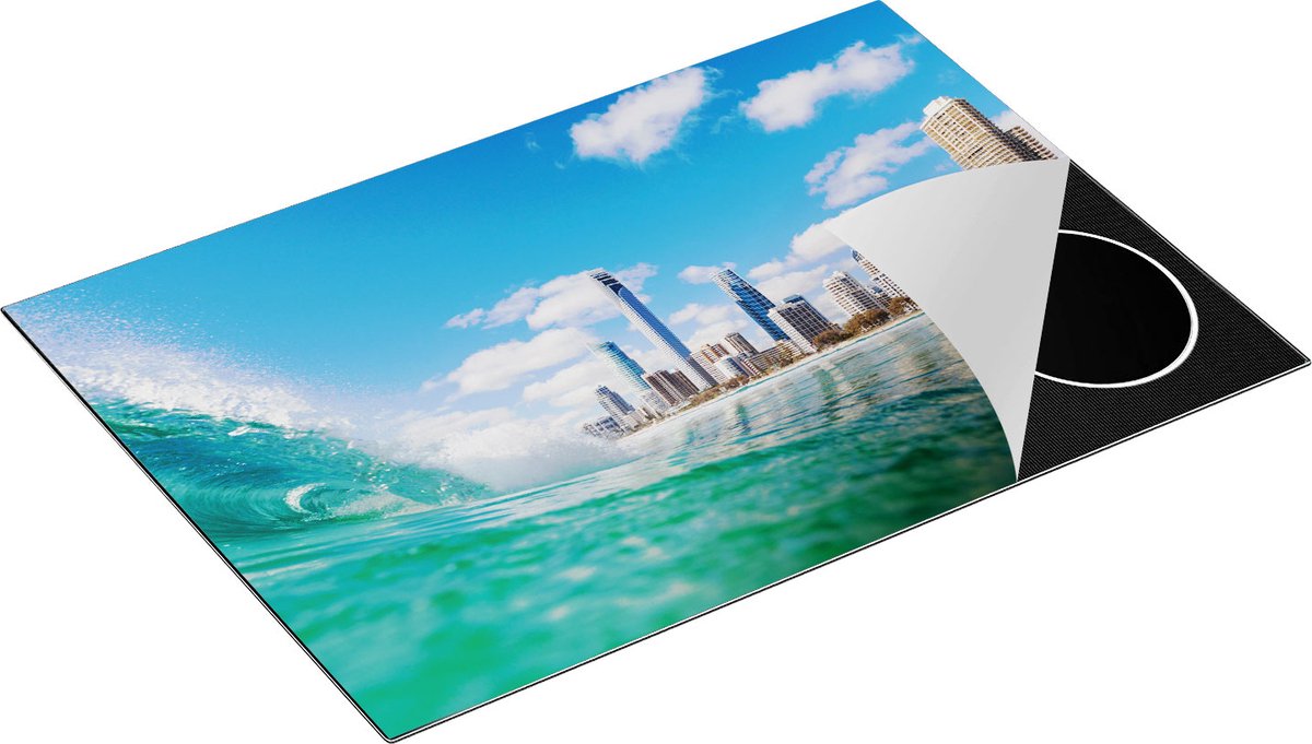Chefcare Inductie Beschermer Golf aan de Gold Coast - 76x51,5 cm - Afdekplaat Inductie - Kookplaat Beschermer - Inductie Mat