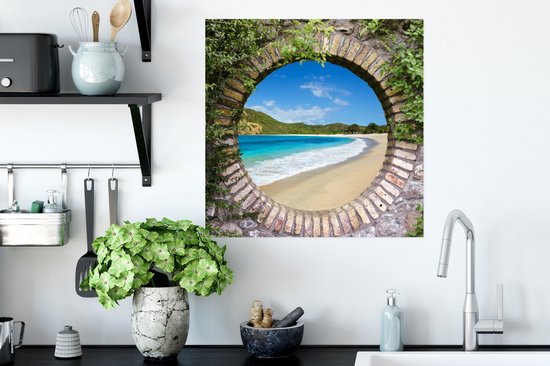 Affiche Plage - Mer - Transparent - 50x50 cm