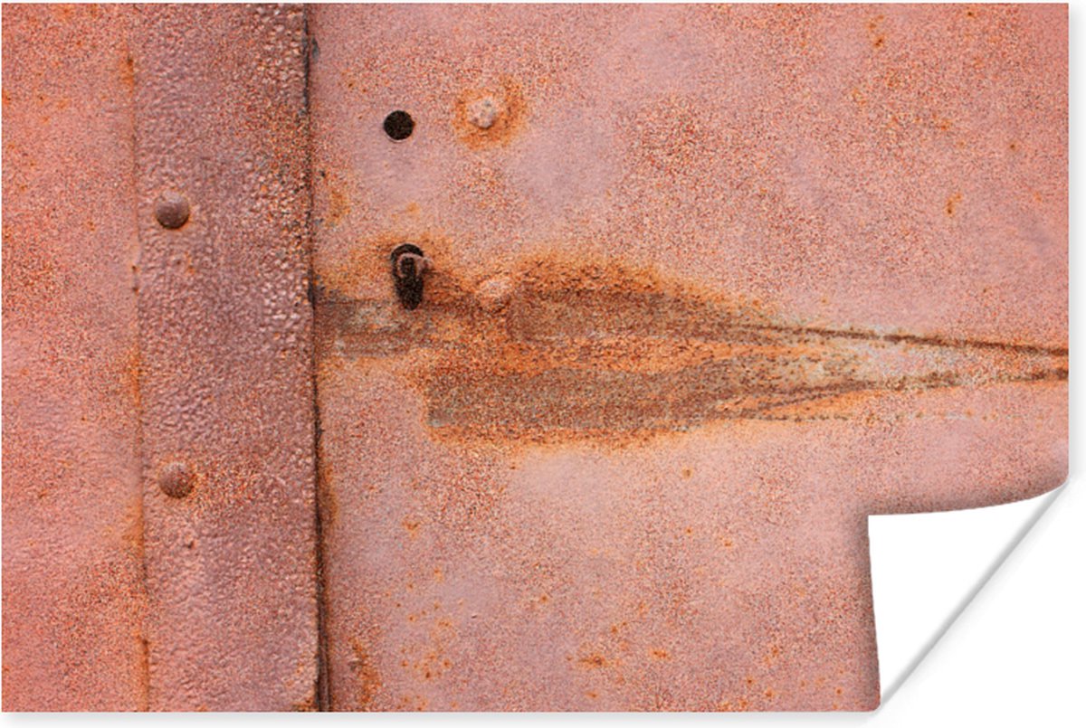 Poster Metaal - Roest - Industrieel - 90x60 cm