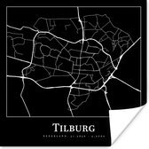 Affiche Plan de la ville - Tilburg - Carte - Carte - 50x50 cm